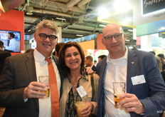 Jerome de Piemont (La Compagnie Fruitière), Sonia Montes (Sea-Invest) en Philippe Beaujean (Port of Antwerp-Bruges)