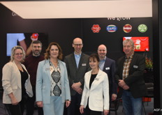 Het team van EFC was klaar voor de tweede beursdag. Hier vlnr: Karen van Dijk, Hans Goossens, Ilse Hayen, Jan Willem Verloop, Esther Dworak, Markus Bieser, Ronald Vermeulen