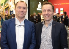 Yves Daele van Sellyd en Kilian de Geyter van FreshCon die onlangs een presentatie gaf op de AGF-Kennis(sen)dag