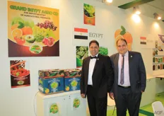 Reda Mohamed Aboagaga (right) and his colleague from Grand Egypt Agro were the only Egypt company on Macfrut. They offer a lot of products like artichoke, strawberries en iceberg lettuce.