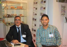 Foued Ben Hamida (left) and Kebili Tozeur from the technical center of data in Tunisia. Tunisia is a big producer and exporter of dates.