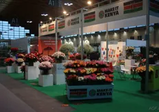 Flowers from Kenya in the Flora Trade show.