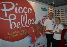 Piccobellos het kleine, kruidige mini cherrytomaatje werd gepromoot door Kees Luijendijk en Martine van de Velde.