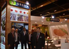 Greefa is leverancier van sorteer- en inpakmachines. Links, Henk Pagrach, Fransisco Lopez, Otto Klop, Pedro Lopez, Fransese Ramon en Joseph Rubinat.
