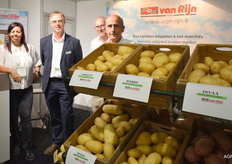 Dalila Redon, Marc Hoogterp, Bruno Pitrel en Jerome Bezert van van Rijn France, leverancier van pootgoed.