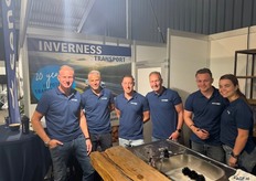 Richard, Nico, Ralph, Tim, Mark en Jessie  van Inverness Transport