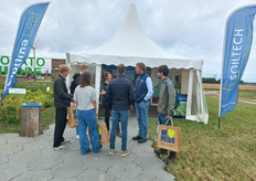 Soiltech was er ook met een proefveld met hun Optima bladmeststoffen en biostimulanten.