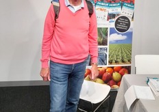 Jaap Brink als bezoeker op de beurs.