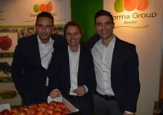 De mannen van Sorma Group Benelux met Romke van Velden, Evert-Jan Wassink en Alberto Agostini.