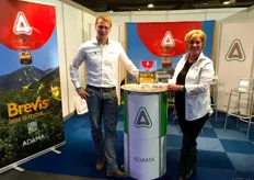 Joris Horstink en Bianca Mulder van Adama. Ook zij waren genomineerd voor de innovatieprijs met Brevis.