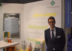 Gert-Jan van Baardwijk van Oerlemans Plastics BV. Sterk in biobased verpakkingen o.a. voor de agf-sector.