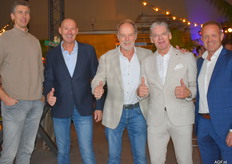Arjen van Dalen, Olaf van Dooren en Adriaan van Beek van De Laat Koudetechniek, Jan van Kessel en Leon Hooghart van BG Door en Van der Heiden Systems.