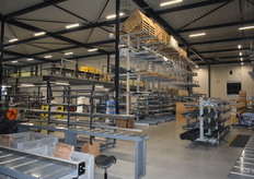 Veel overzicht in de productieruimte.
