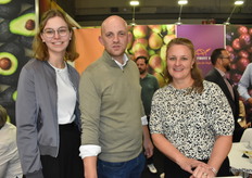 Lene Eckhoff, Jaap Hoek, en Swantje Peters van Global Fruit Point.