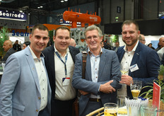 Dennis Van de Perre (Fresh Connection), Steffen Hansen (Group GTS), Luc Adriaensen (WAK Europe) en Sam Cole (Group GTS)