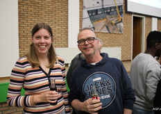 Sophie Wildeboer van de WUR en Willem-Daan Vreugdenhil van Marni Fruit