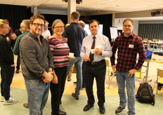 Ed Pissarro van Infield innovation in het VK, Andrea Schnieder van Fachverband Deutsche Speisezwiebel in Duitsland, David O’Connor van Allium Crop Solutions in het VK en voorzitter van Euronions