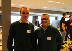 De Franse delegatie: Christophe Dekerle van SARL Acquette en Gérard Rocci van France Allium