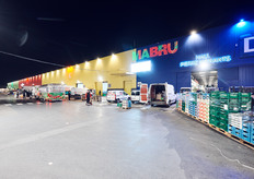 Ìn de vroege ochtend werd eerst een bezoek gebracht aan de Brusselse vroegmarkt Mabru