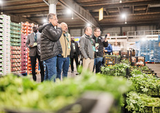 De groenten en fruit werden geïnspecteerd