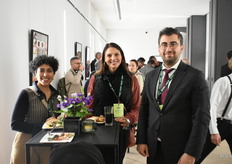 Yasmine Salehy (Frise), Flavia Machado Starling (Abracen) en Mehmet Kayis (Turkish Ministry of Trade)