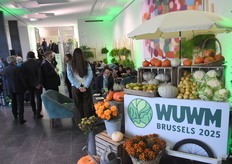 Speciaal voor de gelegenheid werd de Belgische trots aan groenten uitgestald