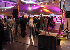 In de rij voor de lunch