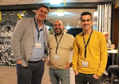 Dave Kanters van Quiks Quality Potatoes, Enzo Cassaro van Vershal Boontjes en Gijs Vroegindeweij van De Verschzaak