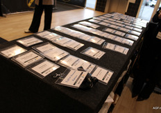 De naamkaartjes liggen klaar