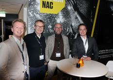 Sam Vink en Ard van 't Veer van Aon, samen met Leander van Bellen van HDG en Sander Metzelaar van HerikLegal