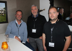 Chris Groot van AGF Direct, samen met Rob van der Weele en Patrick Spigt van JH Wagenaar