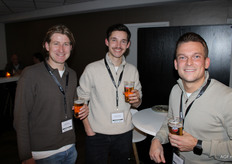 Bart van Riel, David Poventud en Daan Willemsz van CUPSZ International