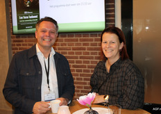 Wilfred Walstra (Uniekaas Holland) en Annelies van Lier (Jumbo)