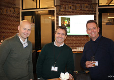 Sander de Wit (Uniekaas), Gert-Jan Blom (Products and Brands Group) en Bert van der Linden (Storteboom Food Group)