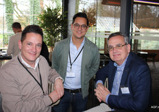 Stefan den Hollander (TNI), Hugo A-Tjak (Olympic Fruit) en Maarten van der Leeden (Rijk Zwaan)