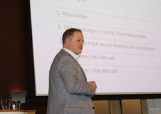 Retailman Klaas de Boer hield een presentatie over innoveren in vers