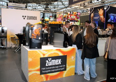 Geen tijd voor een foto maar Zumex was zeker weer goed vertegenwoordigd op de beurs.