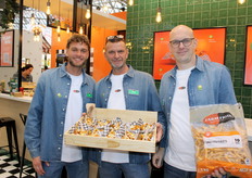 Egon van der Heijden en Emiel Schermers van Farm frites. Zij hebben sinds dit jaar de Urban Fries. Friet met de populaire smaken paprika, ui, chili en knoflook.