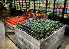 Strakke presentatie van tomaat en avocado voor de koeling