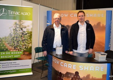 Marius de Jong en Tim van Aalst van Timac Agro, gespecialiseerd in calcium en magnesium meststoffen, nitraatvrije stikstof, verbeterde EC waarde en biostimulanten