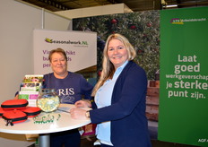 Tiny Beekmans en Suzanne Roording van LTO Arbeidskracht