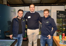 Rick de Haas, Jurrian Ham en Kasper Alberda van Aurea Imaging. Zij zijn gespecialiseerd in het optimaliseren van de boomgaard door middel van sensor techniek
