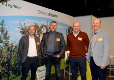 Levi Bin, Pieter Kranenburg, Harmen Frens en Nico van Geest van Agrifirm. Er werden twee dagen overheerlijke stroopwafels gebakken