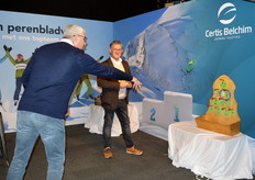 Edwin Hendriks en Gerard Kievit van Certis Belchim doen nog even een rondje...