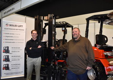 Nieuw op de beurs: Mees van Dijk van Solid Lift werd geïntroduceerd door Kees Zwanenburg