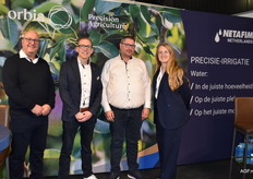 Netafim zet in op precisie irrigatie, Willem Botha, Frank van Luijk, André van Spengen en Sarah Hogervorst informeerden de telers