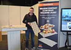 Jarrin Snetselaar van Eipack Barneveld was niet verkeerd, maar we voor het eerst in Houten, zij maken naast eierdozen tegenwoordig ook inlegvellen voor fruitdozen en pulp bakjes voor agf
