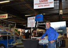 Hans van Blokland van Agricom met de Orion met nieuwe zelfrijdende LiDAR stuursysteem opties