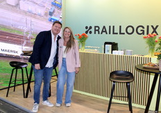 Chris Reidsma en Suzanne de Jeu van Raillogix dat zich richt op het vervoer van AGF per spoor