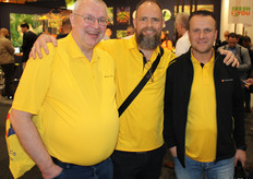 De gele brigade van Share Logistics: Olaf van der Most, Martijn van Velden en Willi Hoogeboom